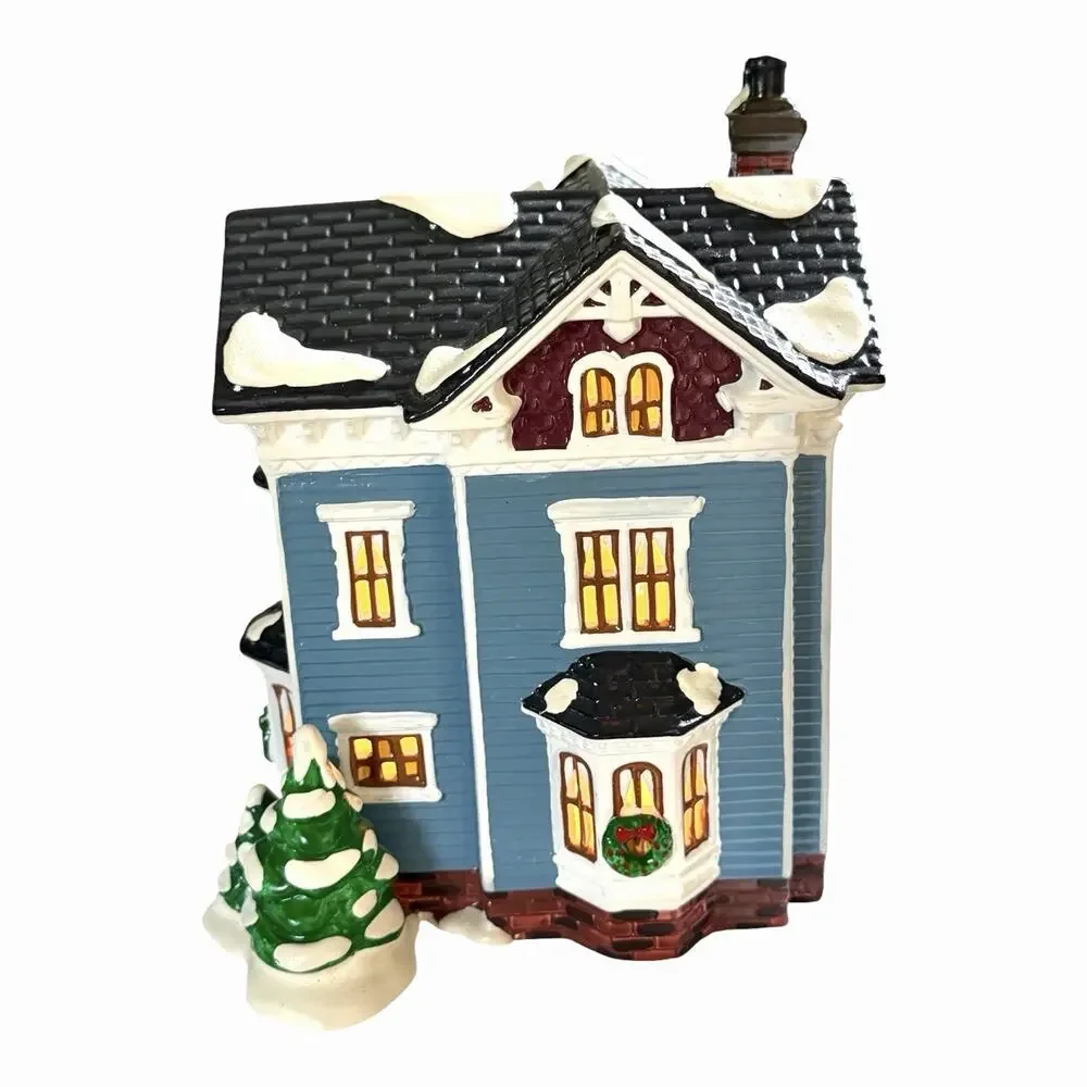 Vintage 1994 Dept 56 “GLENHAVEN HOUSE” Snow Village Lighted Handpainted Org Box